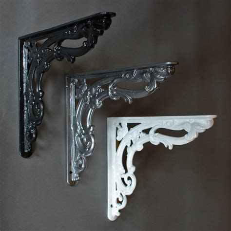 metal shelf brackets vintage|wrought iron brackets for shelves.